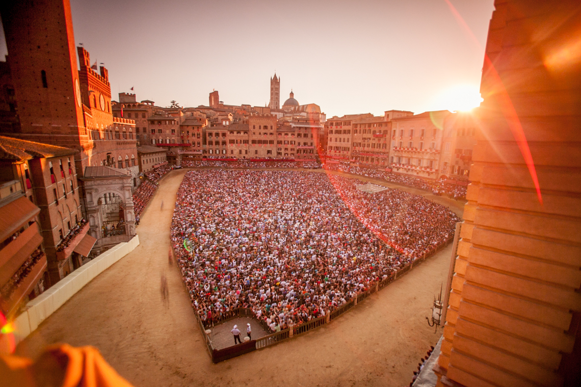 The Palio at Sunset