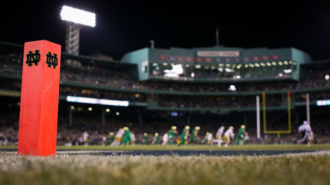 Notre Dame vs Boston College at Fenway Park